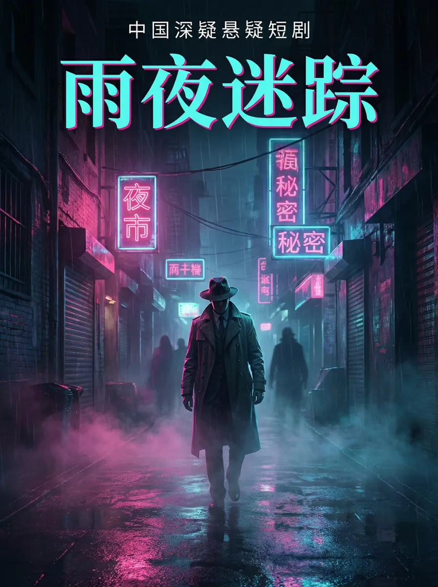 正午的盘子 悬疑追踪短剧 - 雨夜迷踪海报